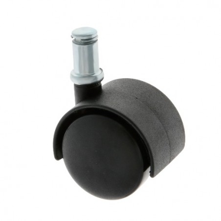 AMIG 18894  
 Rueda con espiga y anilla 1502  
 Ø40 mm  
 Nylon  
 Negro