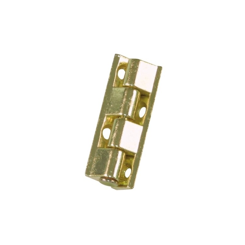 AMIG 18898  
 Bisagra 556  
 40 x 9 mm  
 Zamak  
 Latonado