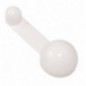 AMIG 18910  
 Tope puerta 404  
 Ø40 x 27 x 108 mm  
 Plástico  
 Blanco