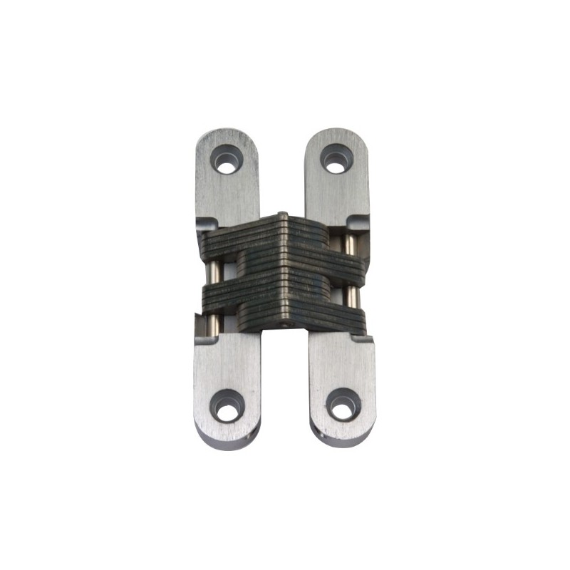 AMIG 18923  
 Bisagra oculta 1025  
 60 x 36 mm  
 Zamak  
 Cromado mate