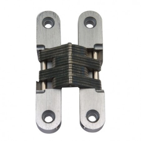 AMIG 18923  
 Bisagra oculta 1025  
 60 x 36 mm  
 Zamak  
 Cromado mate