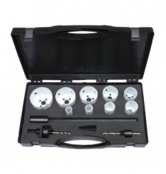 AMIG 18988  
 Estuche coronas bimetal 23150  
 Ø19-22-29-35-38-44-51-57-64 mm