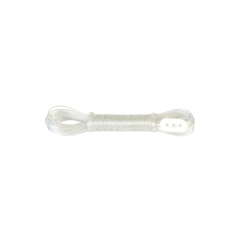 AMIG 19040  
 Cable de acero forrado PVC 30126  
 Ø3 mm x 10 m  
 Acero  
 Forrado PVC