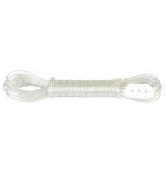 AMIG 19041  
 Cable de acero forrado PVC 30126  
 Ø3 mm x 15 m  
 Acero  
 Forrado PVC