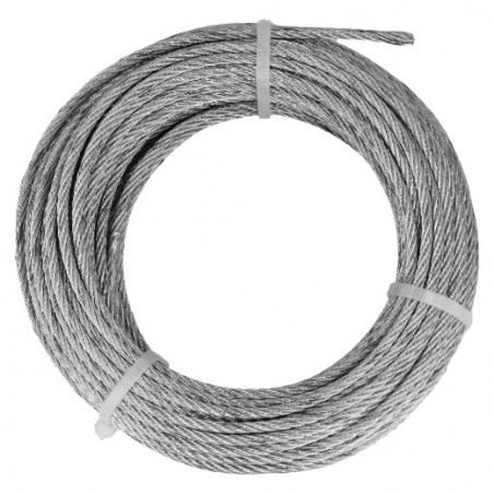 AMIG 19043  
 Cable de acero 30127  
 Ø2 mm x 15 m  
 Acero  
 Galvanizado