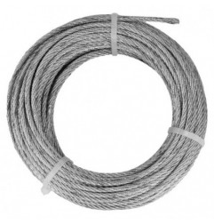AMIG 19046  
 Cable de acero 30127  
 Ø5 mm x 15 m  
 Acero  
 Galvanizado
