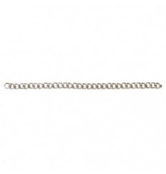 AMIG 19118  
 Cadena decoración Gourmette 30230  
 Ø1,1 x 3,5 mm  
 Acero  
 Niquelado
