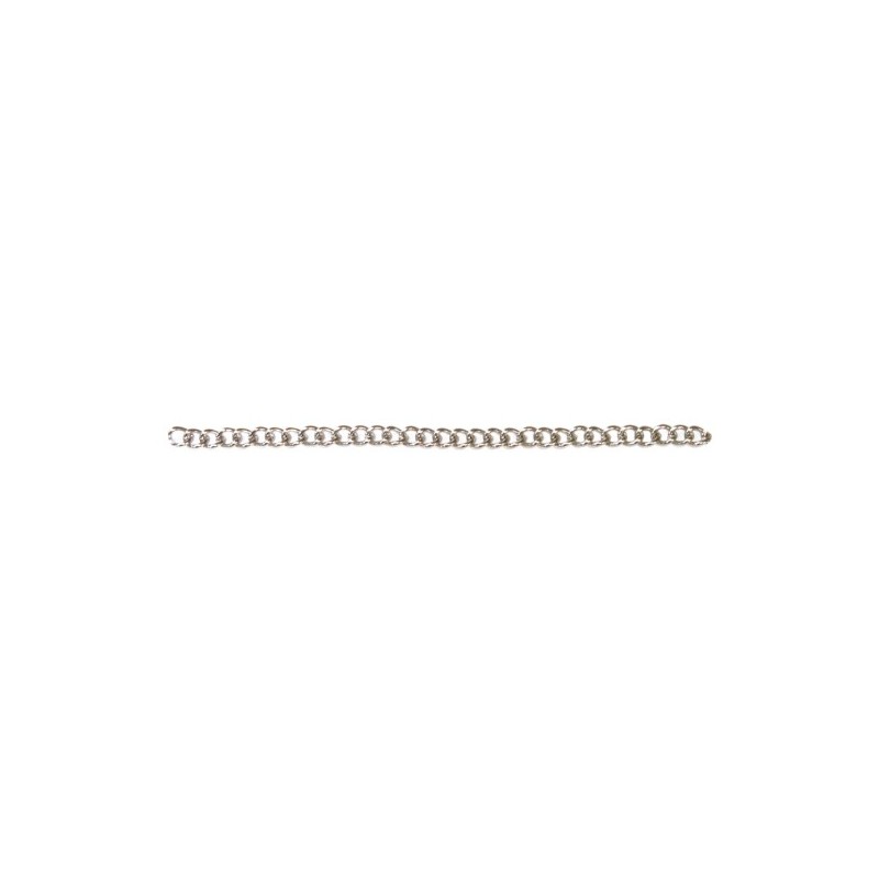 AMIG 19120  
 Cadena decoración Gourmette 30230  
 Ø1,5 X 4 mm  
 Acero  
 Niquelado
