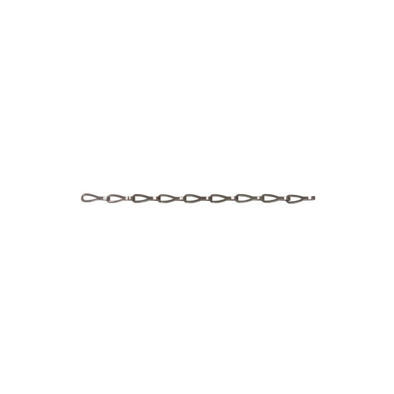AMIG 19125  
 Cadena decoración Patent 30270  
 Ø0,5 x 19 mm  
 Latón  
 Cromado