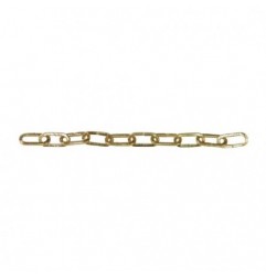 AMIG 19127  
 Cadena decoración recta 30275  
 Ø2 x 16 mm  
 Acero  
 Latonado