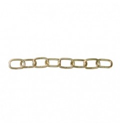 AMIG 19131  
 Cadena decoración 30240  
 Ø2 X 15 mm  
 Acero  
 Latonado
