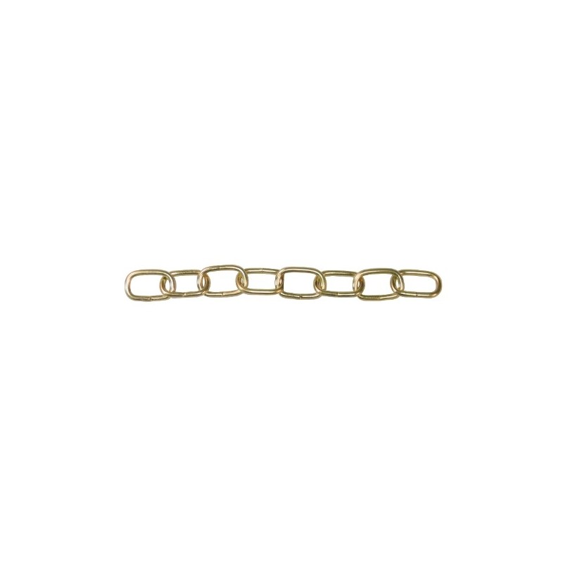 AMIG 19131  
 Cadena decoración 30240  
 Ø2 X 15 mm  
 Acero  
 Latonado