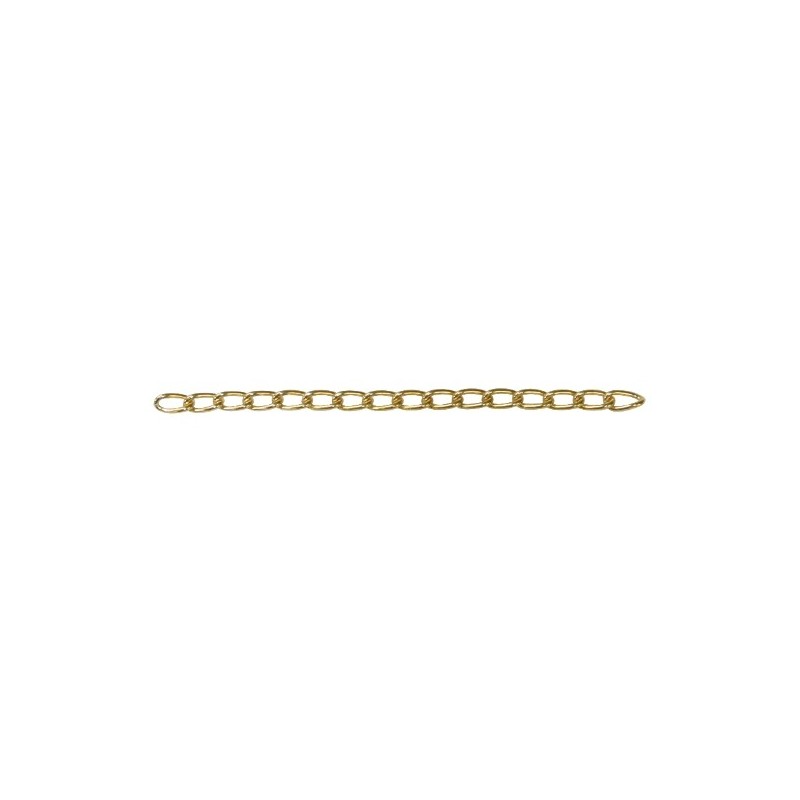 AMIG 19141  
 Cadena decoración torcida 30250  
 Ø1,9 mm  
 Acero  
 Latonado