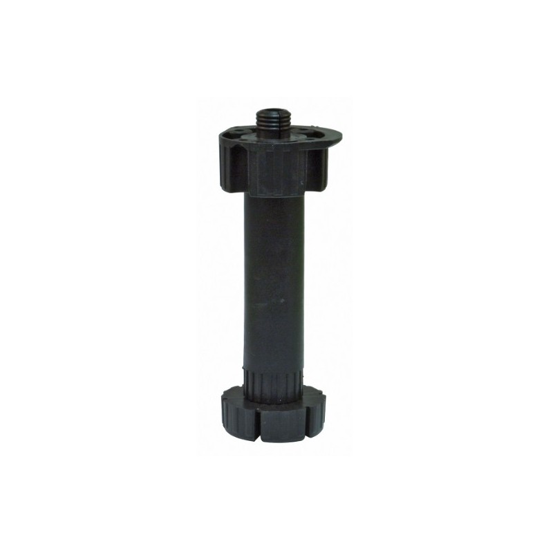 AMIG 19162  
 Pata cocina 9  
 Ø47 x 135/160 x Ø16 mm  
 Plástico  
 Negro
