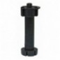 AMIG 19162  
 Pata cocina 9  
 Ø47 x 135/160 x Ø16 mm  
 Plástico  
 Negro