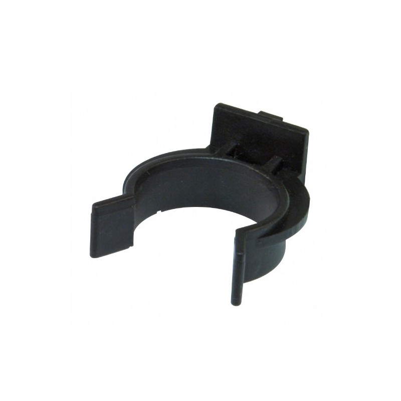 AMIG 19163  
 Pinza zócalo aluminio 10  
 Ø27 mm  
 Plástico  
 Negro