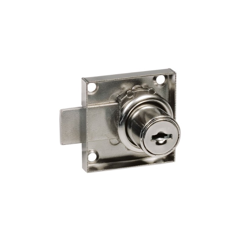 AMIG 19170  
 Cerradura mueble llaves iguales 1A1  
 40 x 40 mm  
 Acero  
 Niquelado