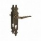 AMIG 19198  
 Manilla con placa 101PB  
 280 x 44 mm  
 Placa de acero, Tirador de zamak  
 Cuero