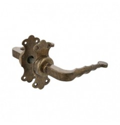 AMIG 19199  
 Manilla con roseta 101K  
 100 x 42 mm  
 Placa de acero, Tirador de zamak  
 Cuero