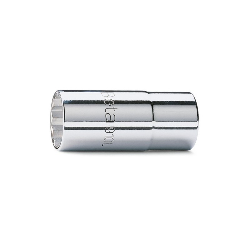 910BL 12 Vaso de 3/8&quot, poligonal largo, cromado