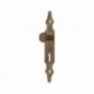 AMIG 19220  
 Escudo tirador con bocallave 102  
 146 x 30 mm  
 Acero  
 Cuero