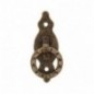 AMIG 19223  
 Tirador de anilla con placa 1001  
 28 x 80 mm  
 Acero  
 Cuero