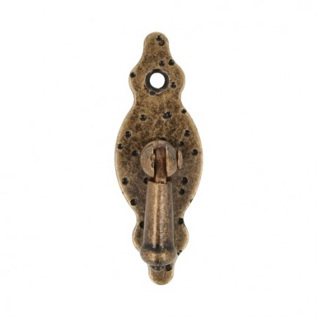 AMIG 19229  
 Tirador con placa 1005  
 28 x 80 mm  
 Cuero