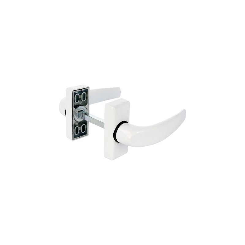 AMIG 19236  
 Manilla aluminio DELTA  
 121 x 72 mm  
 Aluminio  
 Blanco
