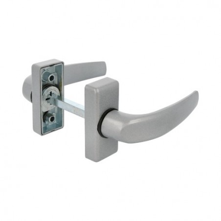 AMIG 19244  
 Manilla aluminio DELTA  
 121 x 72 mm  
 Aluminio  
 Plata - Izquierda