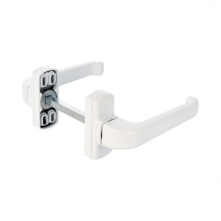 AMIG 19245  
 Manilla aluminio EPSILON  
 132 x 70 mm  
 Aluminio  
 Blanco