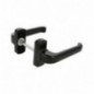 AMIG 19246  
 Manilla aluminio EPSILON  
 132 x 70 mm  
 Aluminio  
 Negro