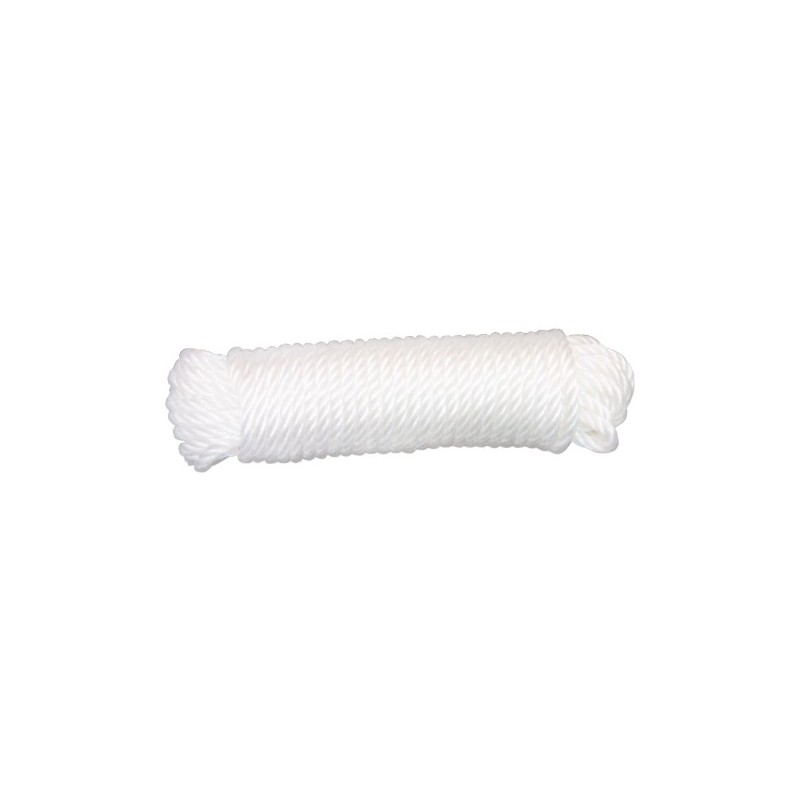 AMIG 19281   Cuerda de plástico 20100   Ø5 mm   Polietileno   Blanco