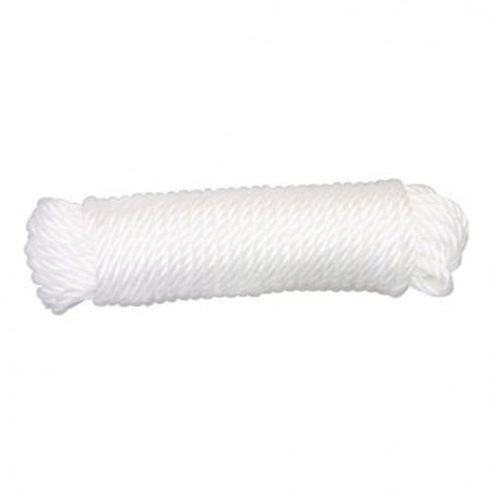 AMIG 19281   Cuerda de plástico 20100   Ø5 mm   Polietileno   Blanco