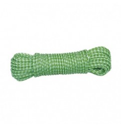 AMIG 19291  
 Cordón de plástico trenzado 20120  
 Ø4 mm  
 Polietileno-propileno  
 Blanco/Verde