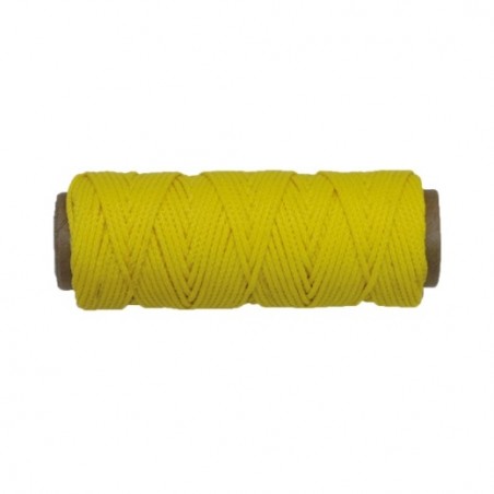 AMIG 19327  
 Hilo de polipropileno trenzado 20180  
 Ø1,7 mm  
 Polipropileno  
 Amarillo