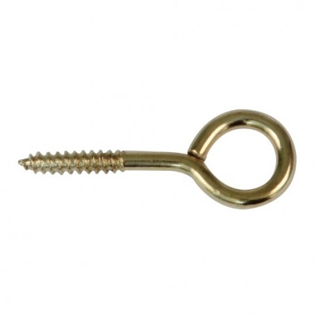 AMIG 19379  
 Hembrilla cerrada  
 Ø2 x 16 mm  
 Acero  
 Latonado