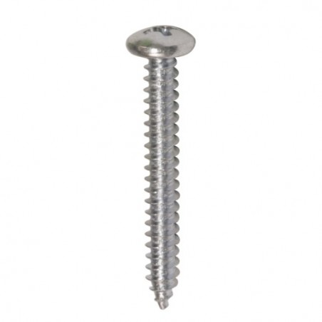 AMIG 19396  
 Tornillo rosca chapa cabeza alomada  
 Ø4,2 x 19 mm  
 Acero  
 Zincado