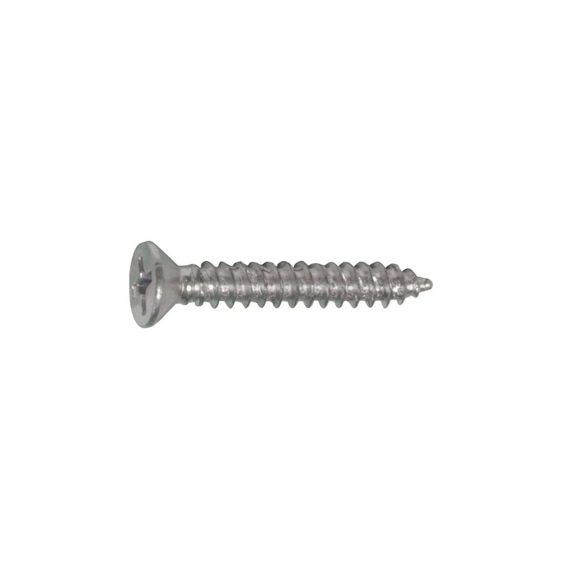 AMIG 19410  
 Tornillo rosca chapa cabeza plana  
 Ø3,9 x 25 mm  
 Acero  
 Zincado