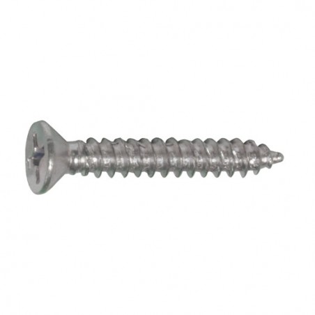 AMIG 19412  
 Tornillo rosca chapa cabeza plana  
 Ø4,2 x 25 mm  
 Acero  
 Zincado