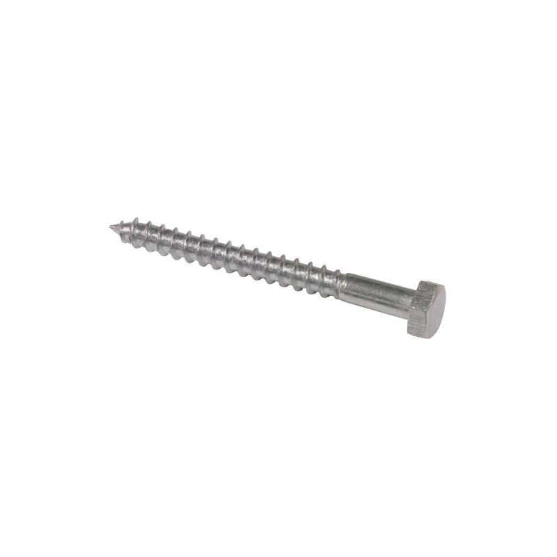 AMIG 19415  
 Tornillo cabeza hexagonal 'BARRAQUERO'  
 Ø5 x 25 mm  
 Acero  
 Zincado