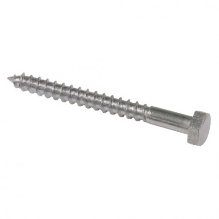 AMIG 19430  
 Tornillo cabeza hexagonal 'BARRAQUERO'  
 Ø6 x 60 mm  
 Acero  
 Zincado