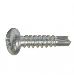 AMIG 19439  
 Tornillo autotaladrante cabeza alomada  
 Ø4,2 x 22 mm  
 Acero  
 Zincado