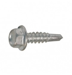 AMIG 19444  
 Tornillo autotaladrante cabeza hexagonal  
 Ø4,2 x 19 mm  
 Acero  
 Zincado