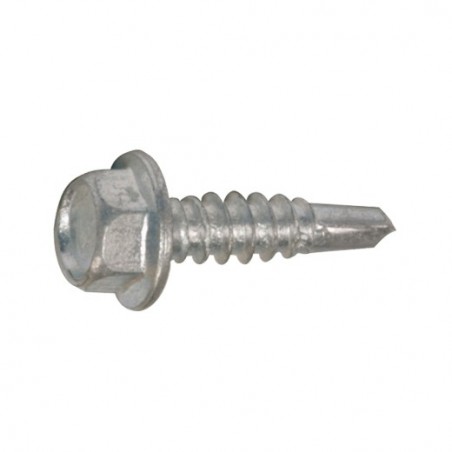 AMIG 19444  
 Tornillo autotaladrante cabeza hexagonal  
 Ø4,2 x 19 mm  
 Acero  
 Zincado