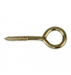 AMIG 19450  
 Hembrilla cerrada  
 Ø2,5 x 20 mm  
 Acero  
 Latonado
