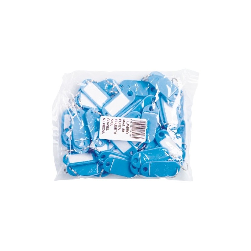 AMIG 19494  
 Llavero porta-etiquetas 80  
 52 x 23 mm  
 Blanco