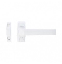AMIG 19509  
 Manilla aluminio para ventana GAMMA  
 122 x 70 mm  
 Aluminio  
 Blanco - Derecha