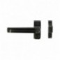 AMIG 19512  
 Manilla aluminio para ventana GAMMA  
 122 x 70 mm  
 Aluminio  
 Negro - Izquierda