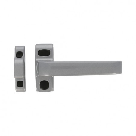 AMIG 19513  
 Manilla aluminio para ventana GAMMA  
 122 x 70 mm  
 Aluminio  
 Plata - Derecha