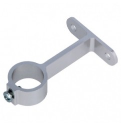 AMIG 19515  
 Soporte tubo armario 3  
 Ø16 mm  
 Aluminio  
 Plata